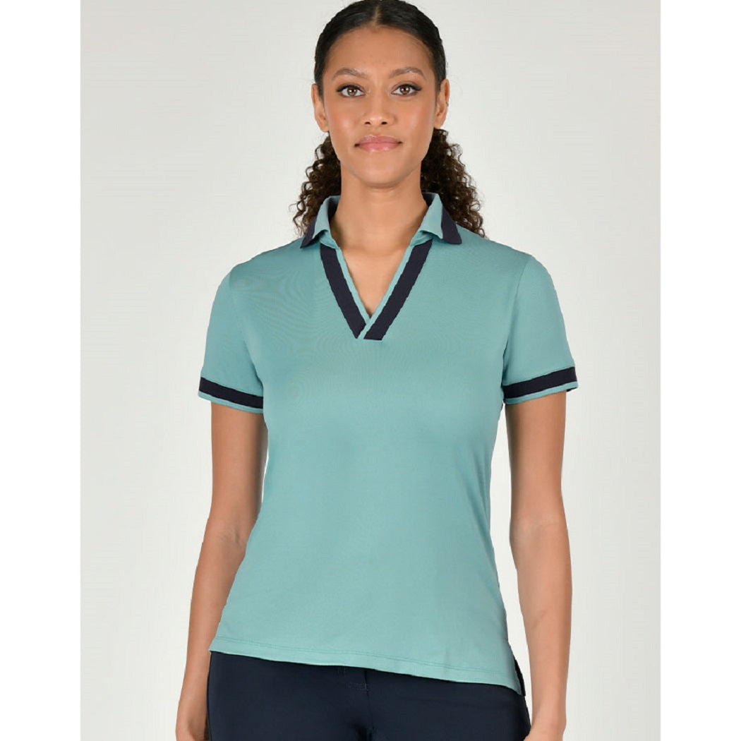 DUBLIN SONNY STRIPE DETAIL POLO TOP
