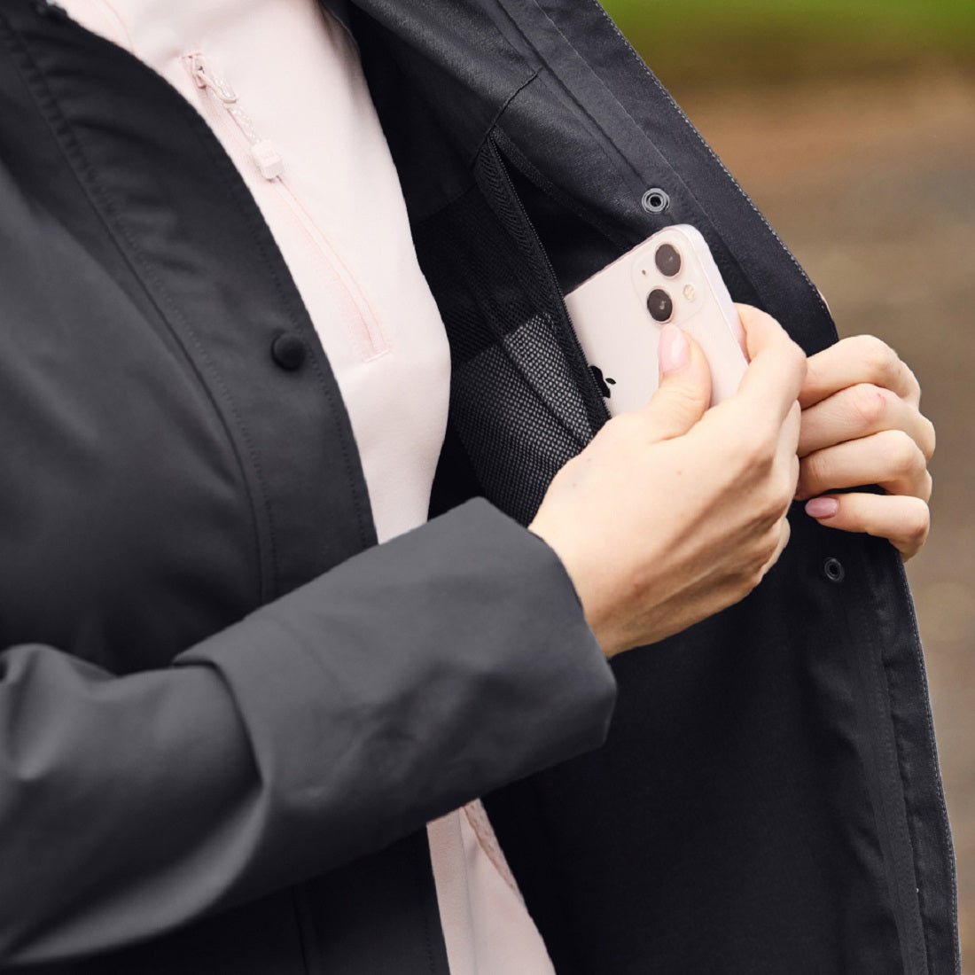 WEATHERBEETA WATERPROOF SAPPORO SNAP DETAIL JACKET