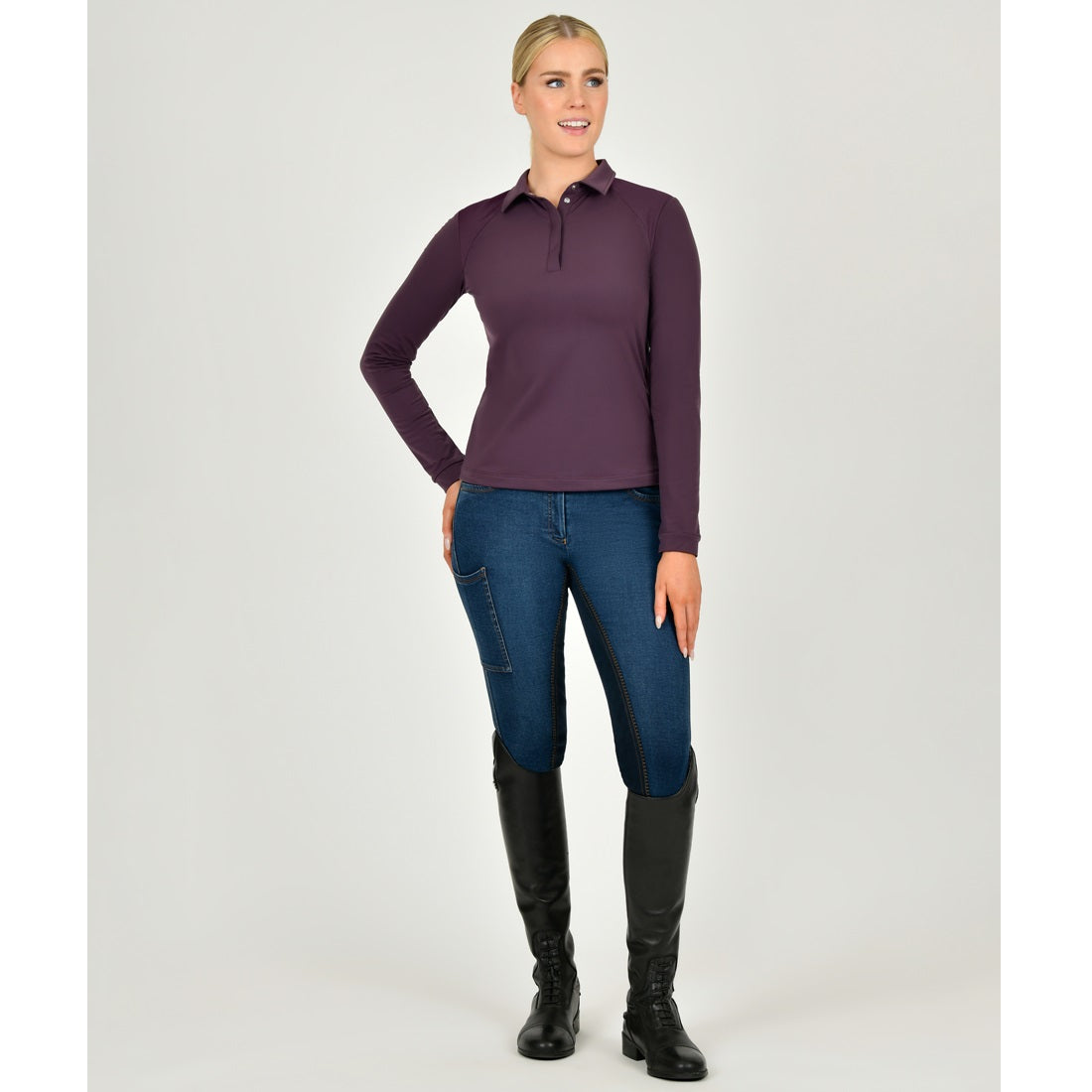 Dublin Thelma Thermal Long Sleeve Polo