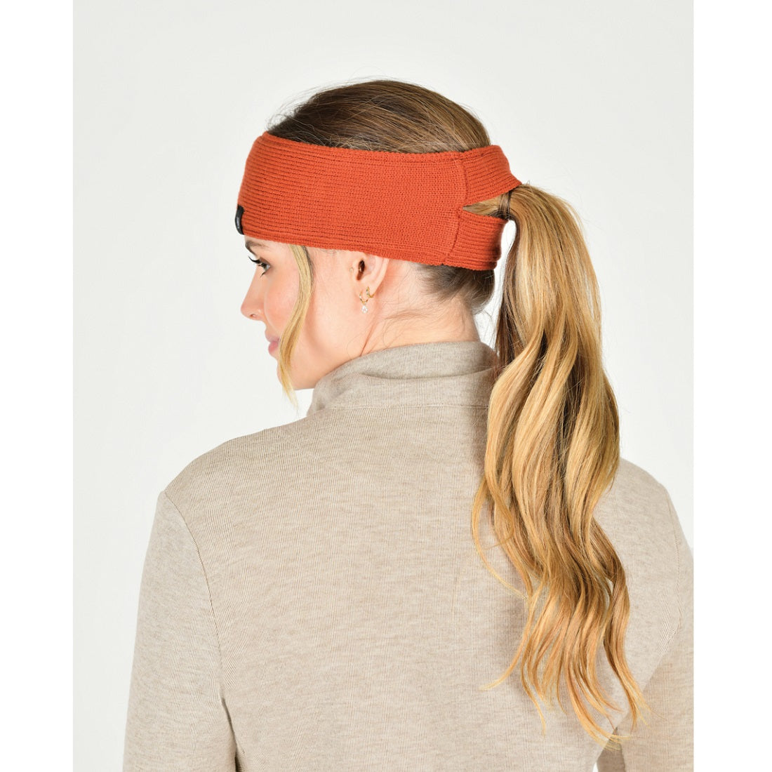 WB Fleece Lined Ponytail Headband-Adult