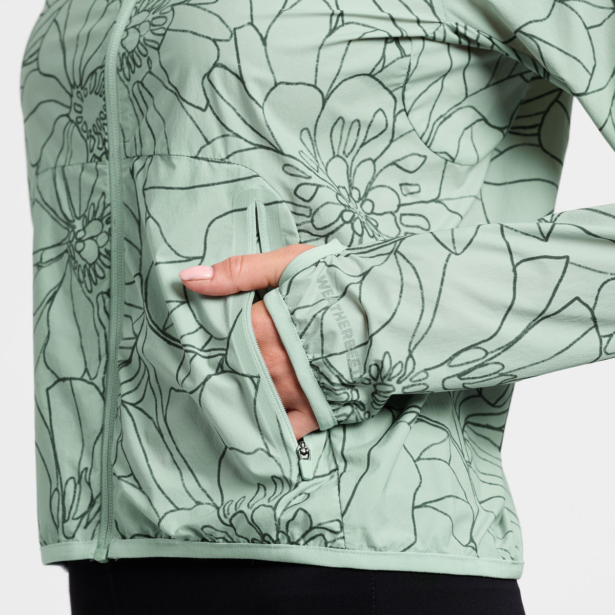 WEATHERBEETA LIGHTWEIGHT UV JACKET SOFT SAGE/IN BLOOM LADIES LARGE/14