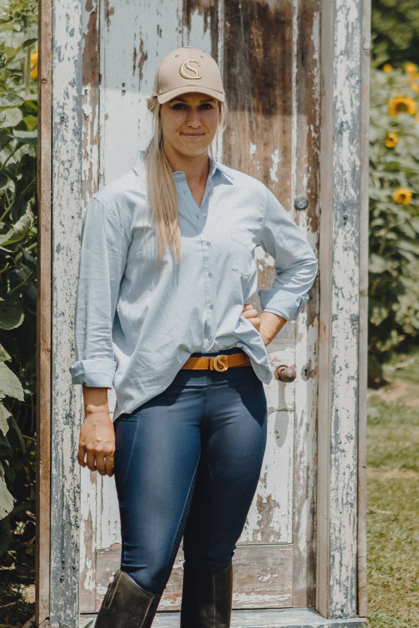 Saddle & Canter Linen Shirt - Cielo