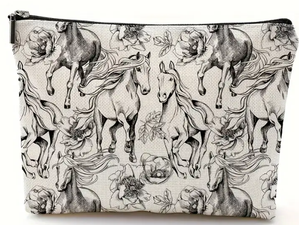 Toiletry Bag-Horses in Motion
