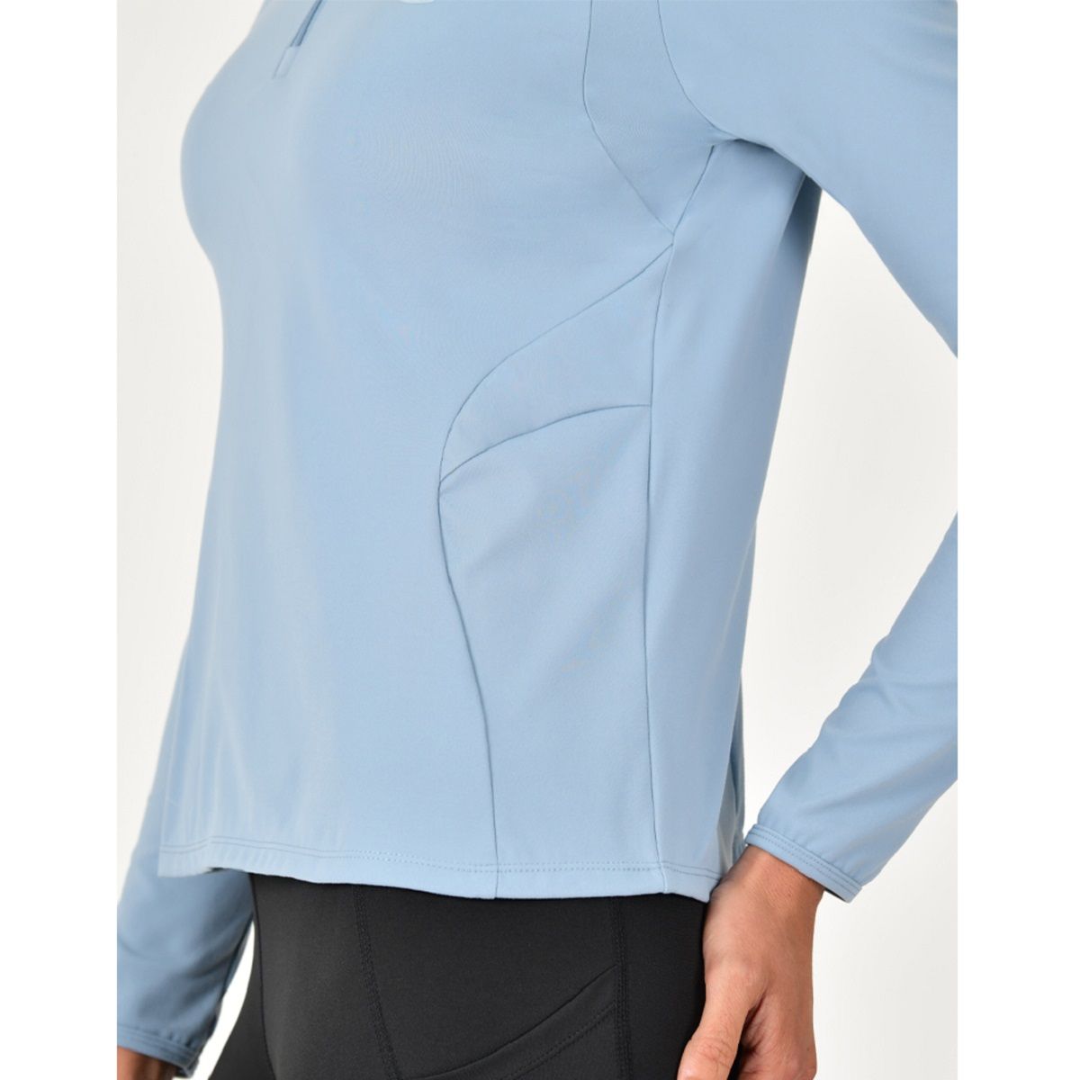 Dublin Ladies Brushed Fitted Base Layer Blue Fog