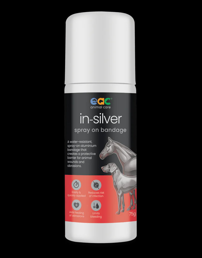 in-silver Spray On Bandage For Horses, Cattle, Dogs, Other Pets & Animals