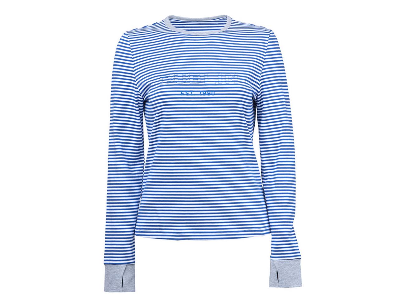 Dublin Makayla Stripe Logo Long Sleeve Tee