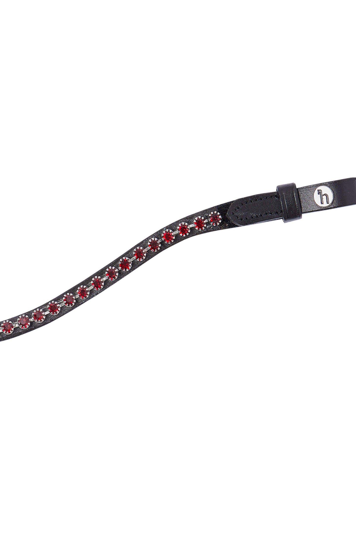 Horze Noir Browband with Crystals