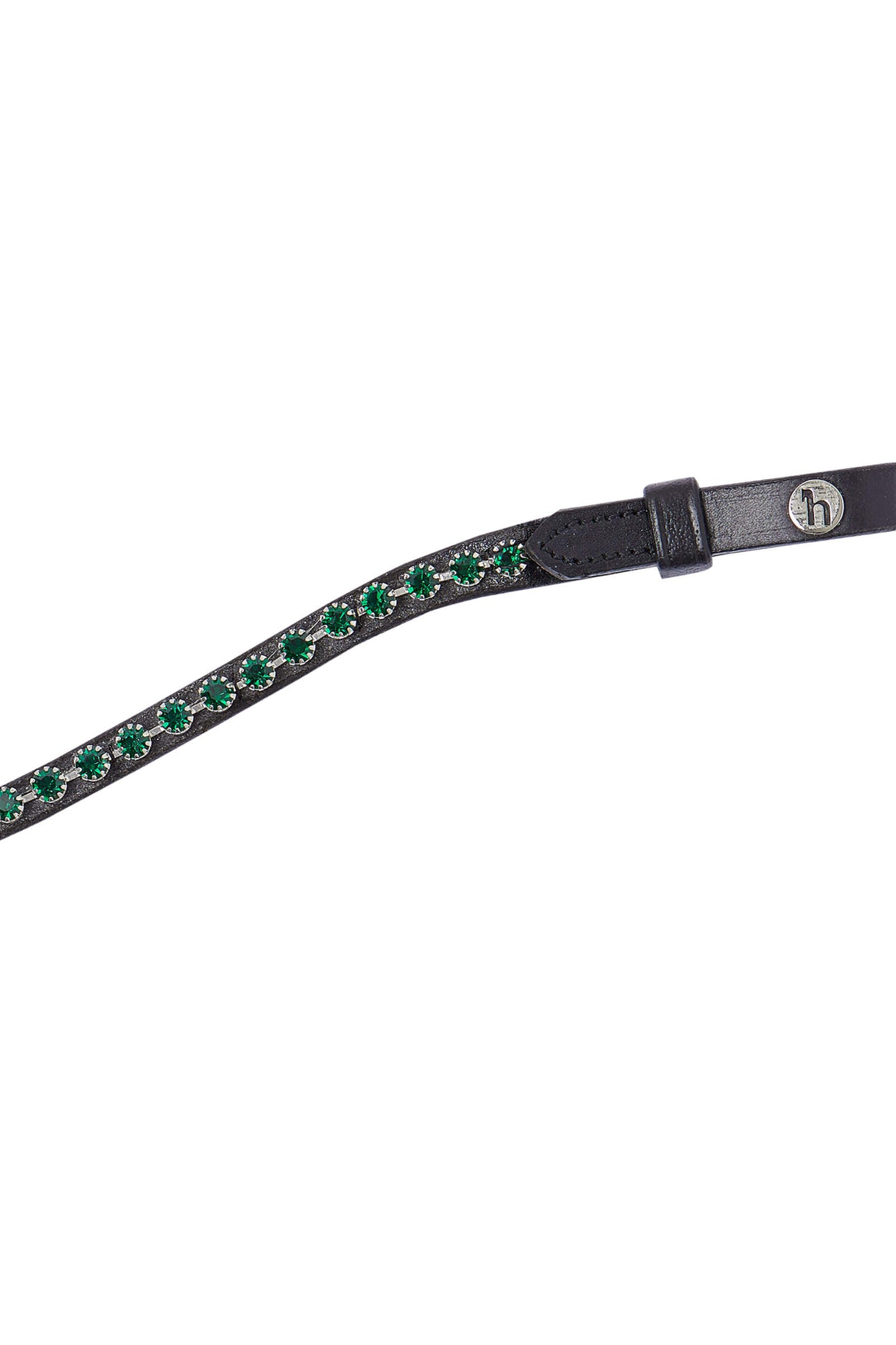 Horze Noir Browband with Crystals
