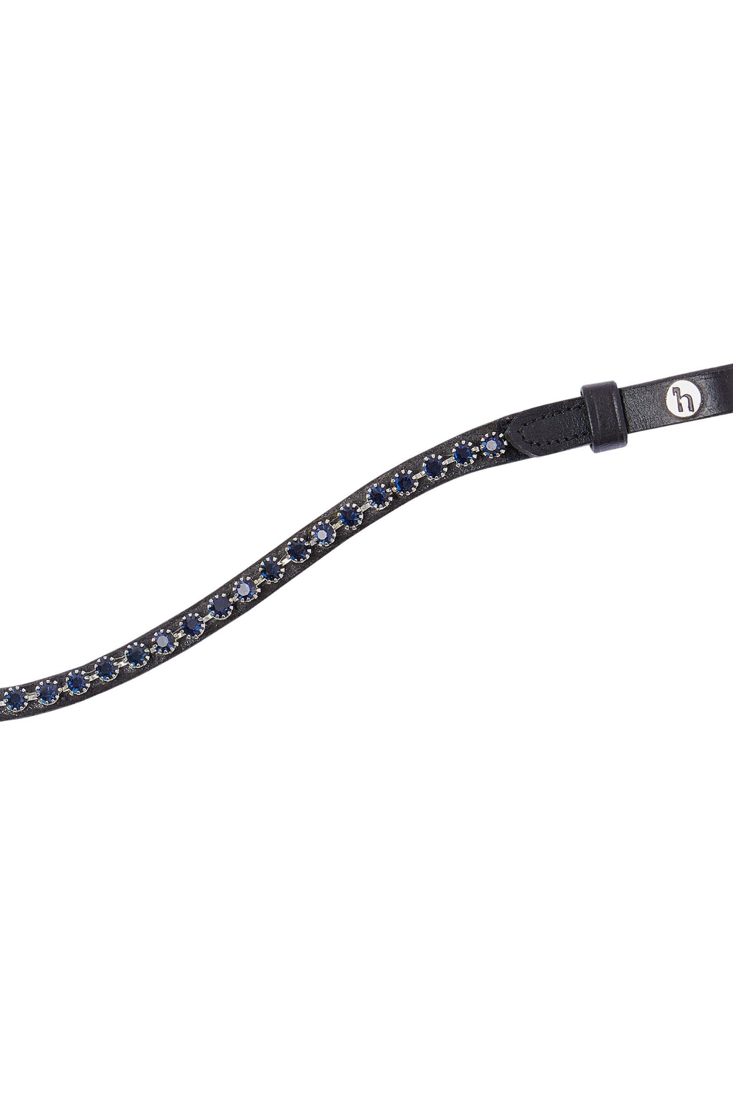 Horze Noir Browband with Crystals