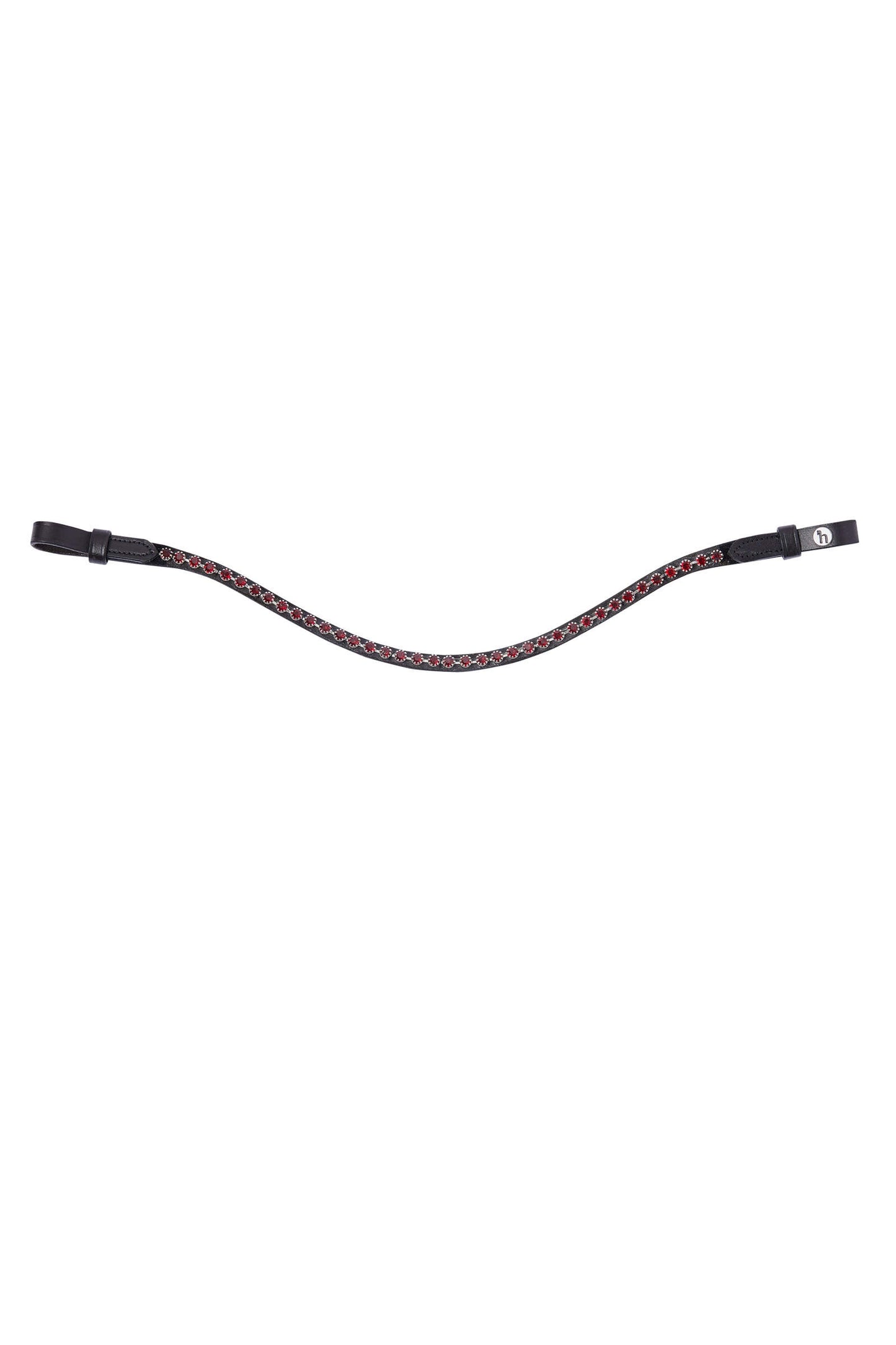 Horze Noir Browband with Crystals