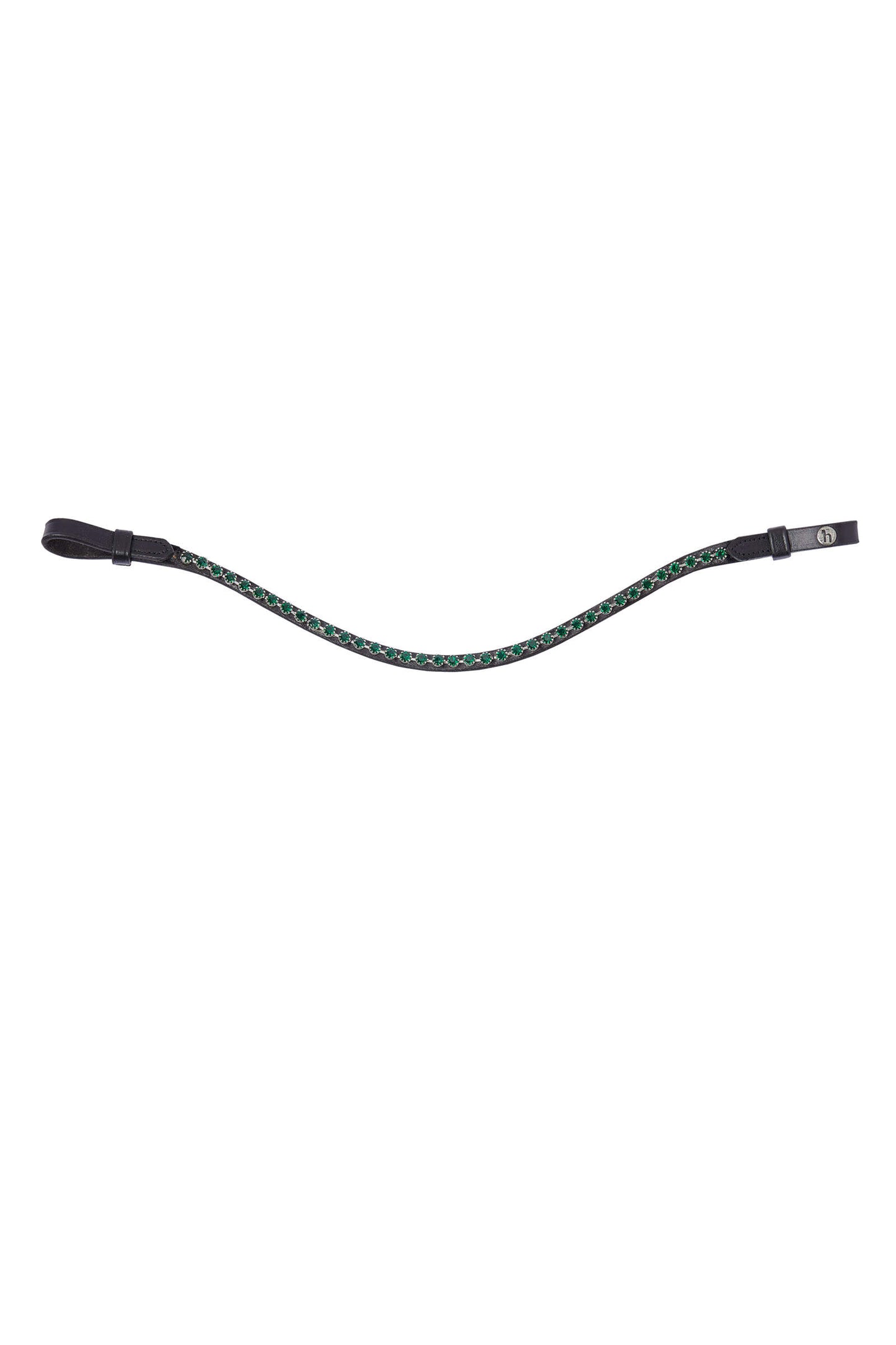 Horze Noir Browband with Crystals