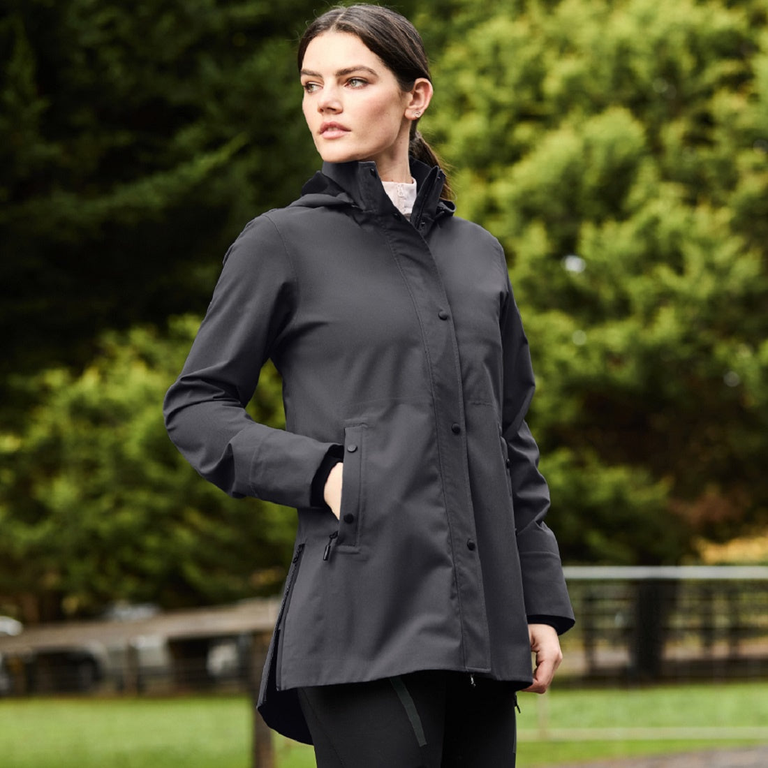 WEATHERBEETA WATERPROOF SAPPORO SNAP DETAIL JACKET