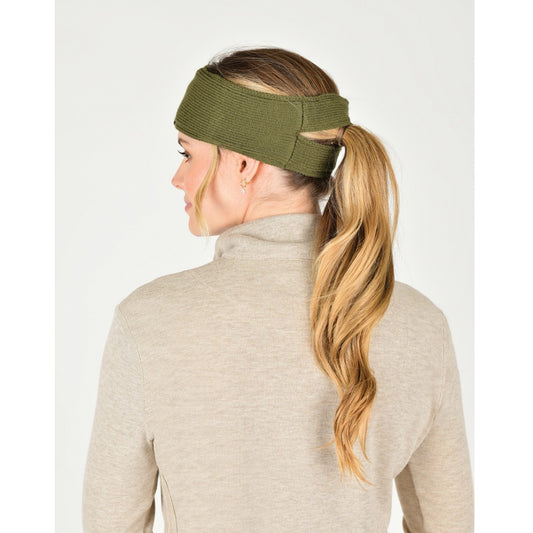 WB Fleece Lined Ponytail Headband-Adult