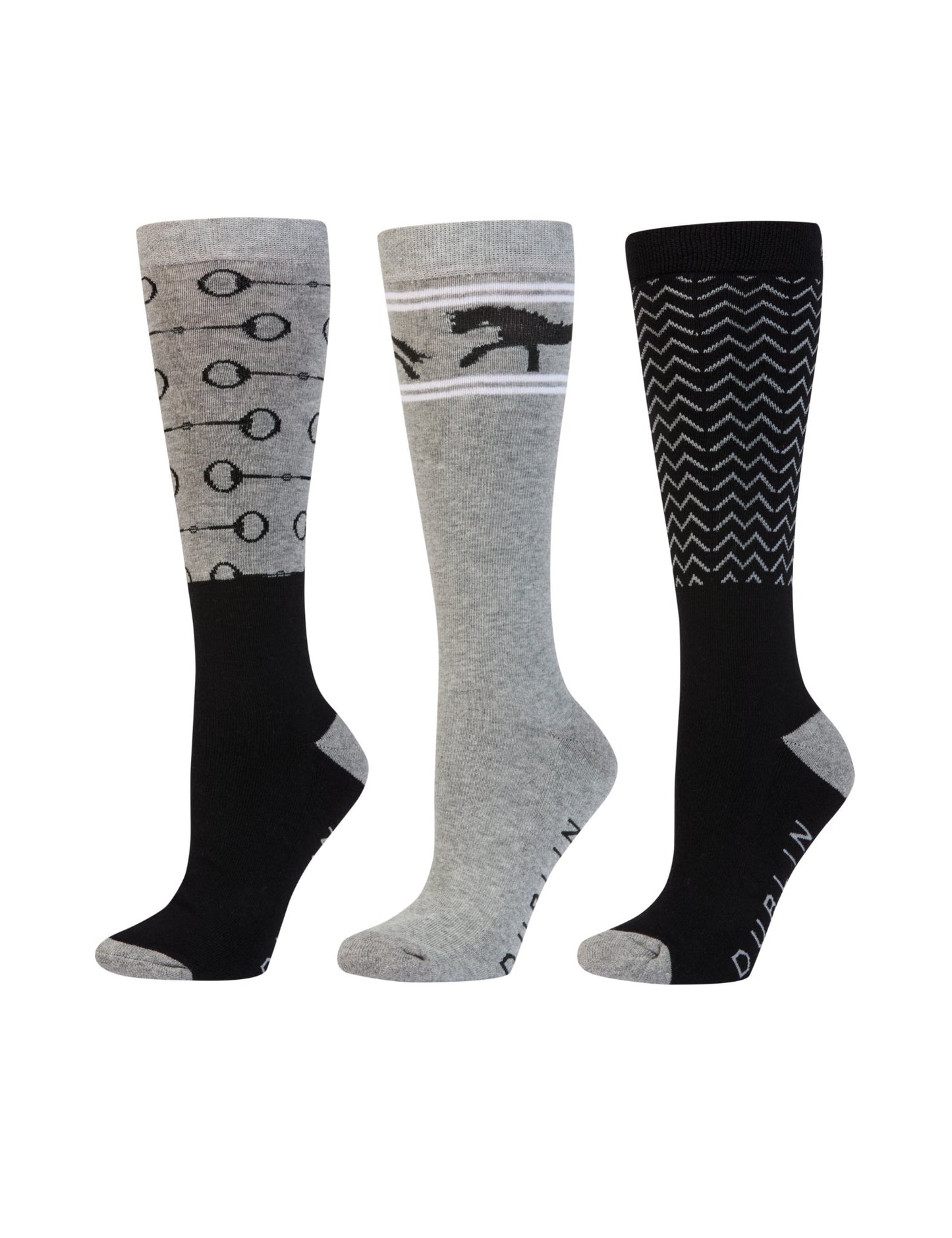DUBLIN 3 PACK SOCKS ADULT