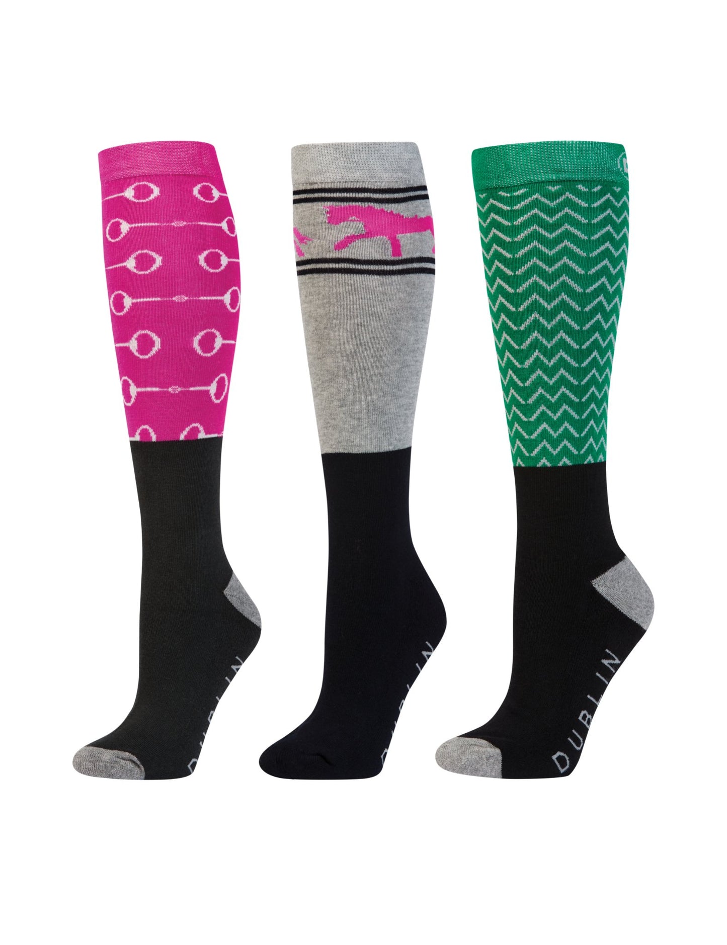 DUBLIN 3 PACK SOCKS ADULT