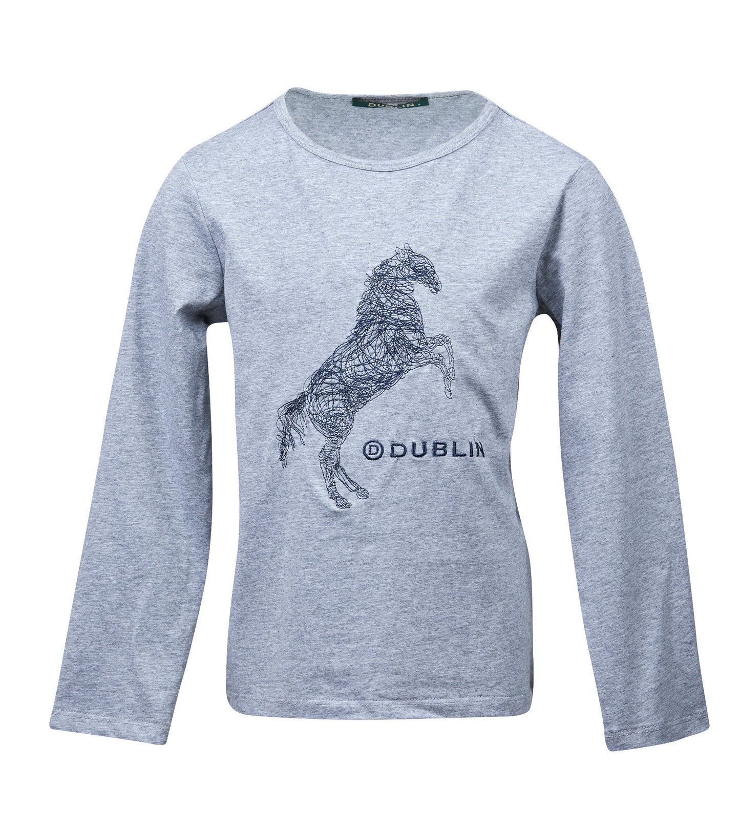 Dublin Lena Horse Embroidered Long Sleeve Tee