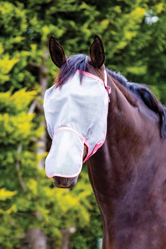 Saxon Buzz Away Fly Mask with Nose