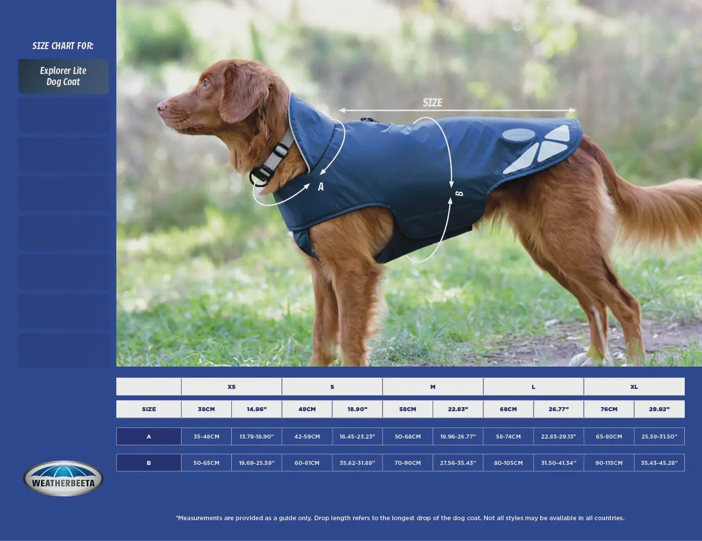 Weatherbeeta Explorer Lite Dog Coat