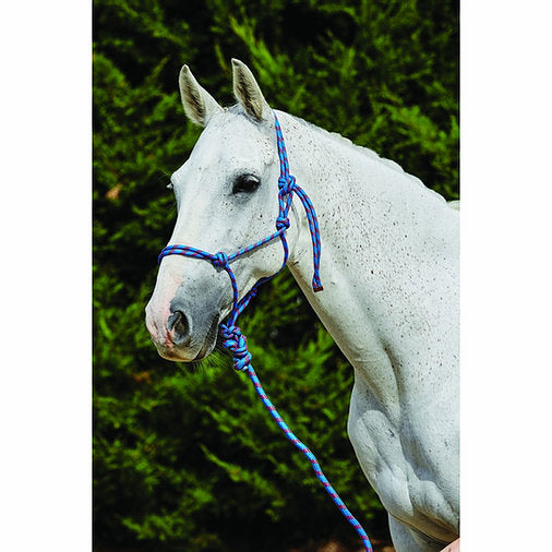 Two Tone Rope Headcollar and Lead Set