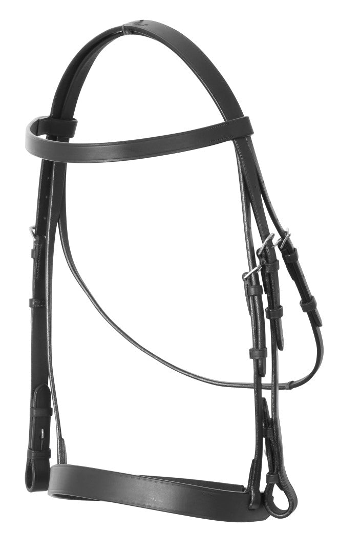 Cavallino Flat Leather Show Bridle