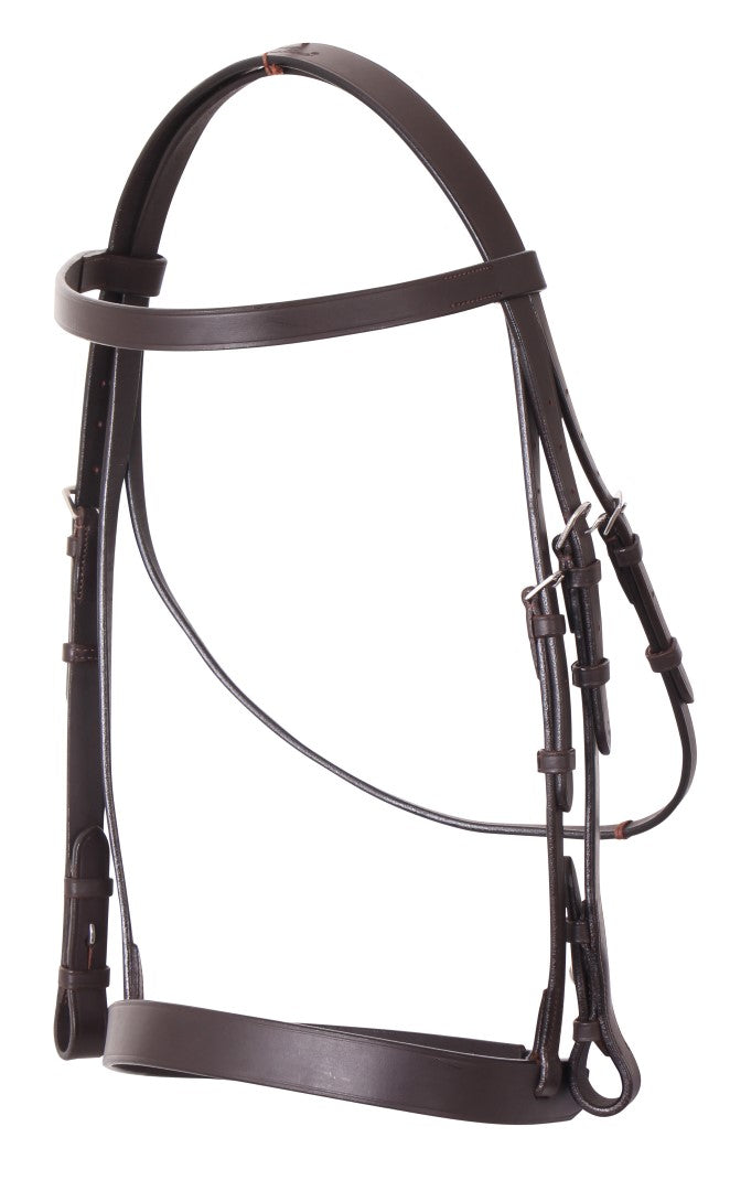 Cavallino Flat Leather Show Bridle