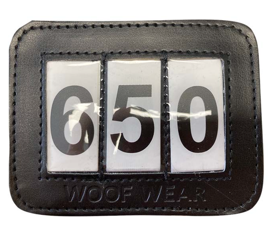 Woof Wear Bridle Number Holder Black
