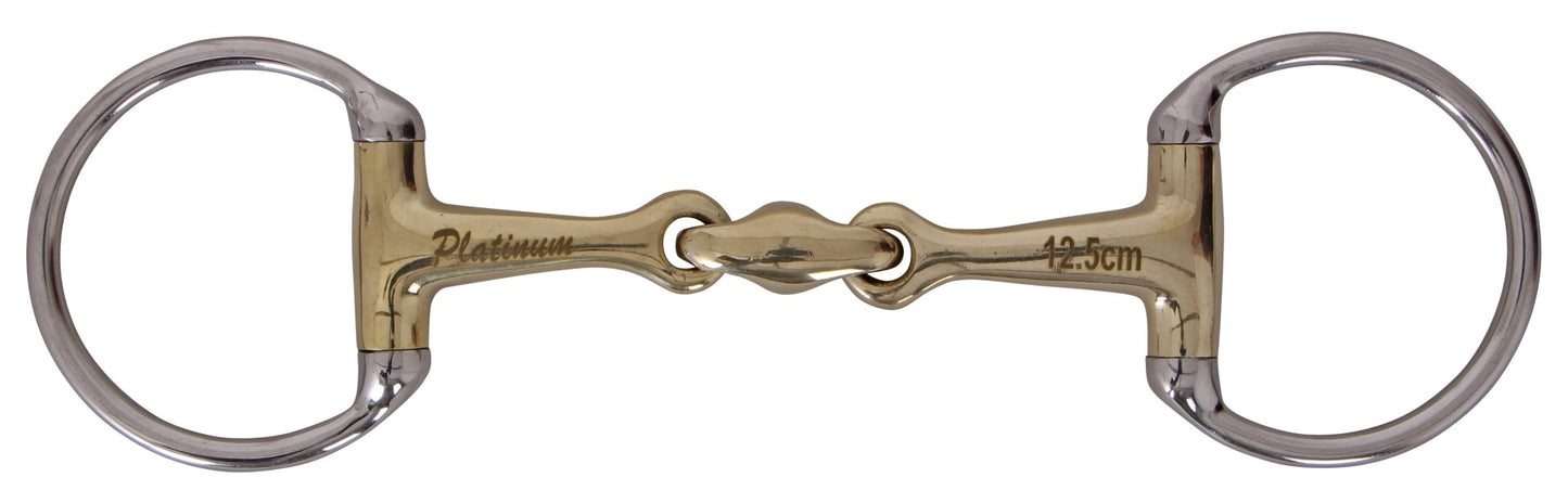German Silver Eggbutt Snaffle with Lozenge