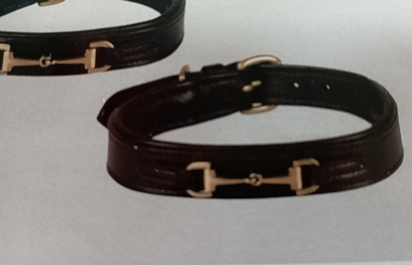 Weatherbeeta Leather Snaffle Dog Collar