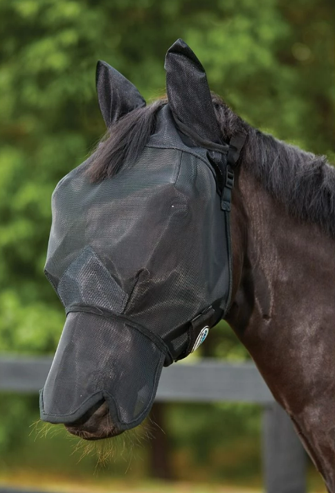 Weatherbeeta Comfitec Double Dart Deluxe Fly Mask with Ears & Nose
