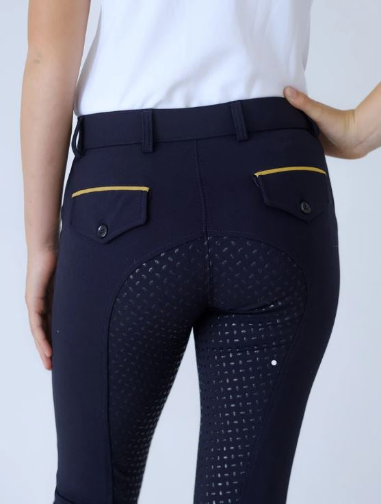 Beyond the Bit Dark Navy with Pocket Piping