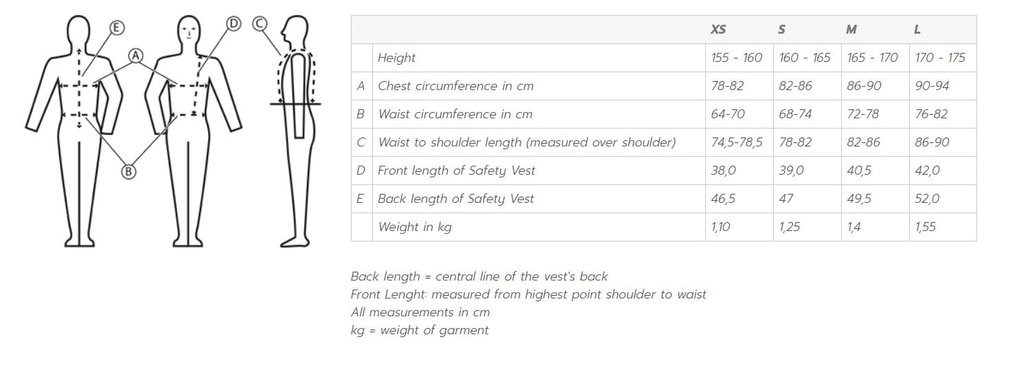 Komperdell Adults Slim-Fit Front Zip Body Protector