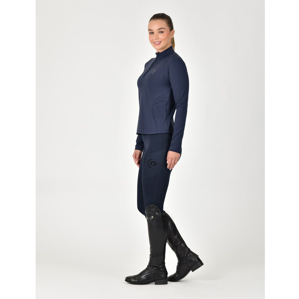 Dublin Ladies Brushed Fitted Base Layer Navy