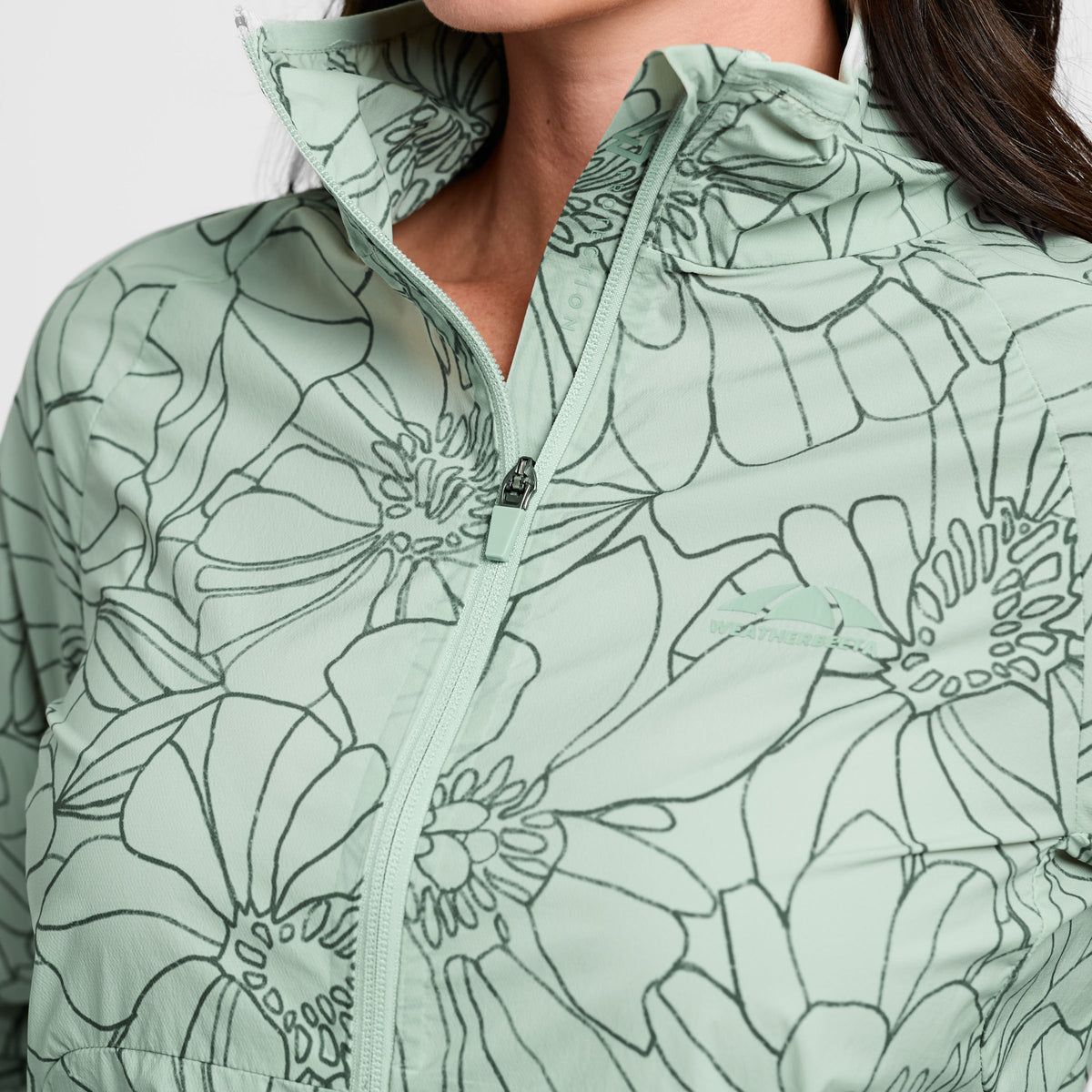 WEATHERBEETA LIGHTWEIGHT UV JACKET SOFT SAGE/IN BLOOM LADIES LARGE/14