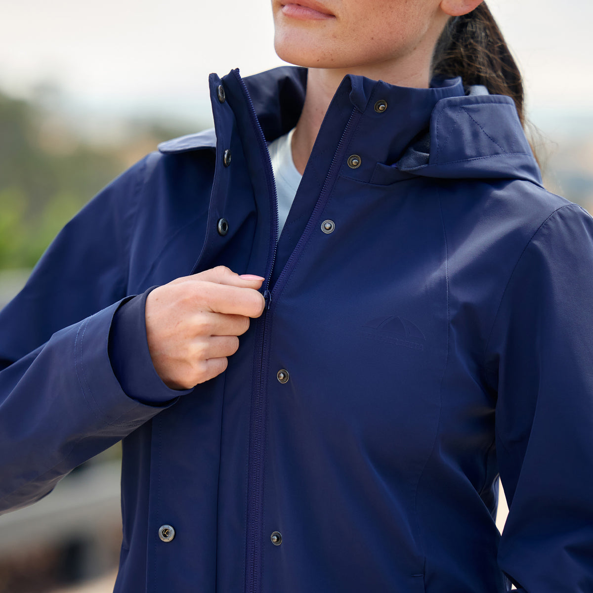 WEATHERBEETA PROTECT WATERPROOF RIDING JACKET NAVY
