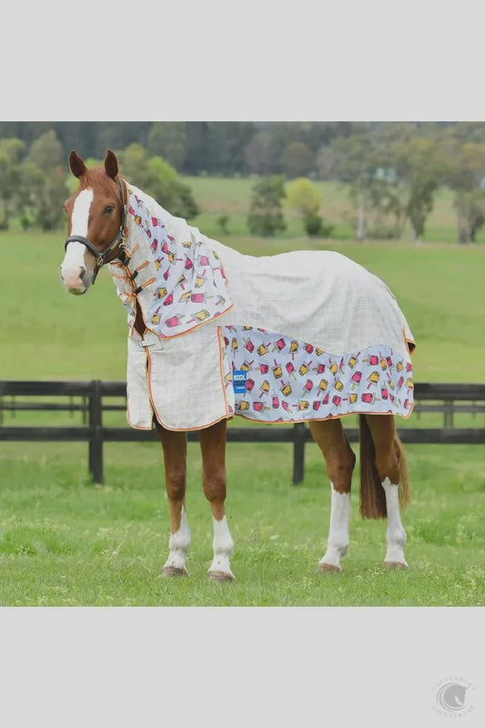 Kool Coat Cotton Airstream Combo Bubble Tea Print 5'6