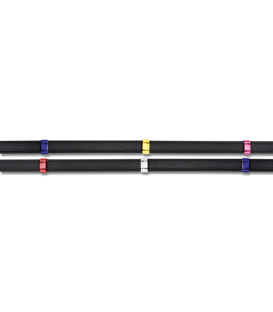 WALDHAUSEN X-LINE NON-SLIP REINS WITH COLOURED STOPS