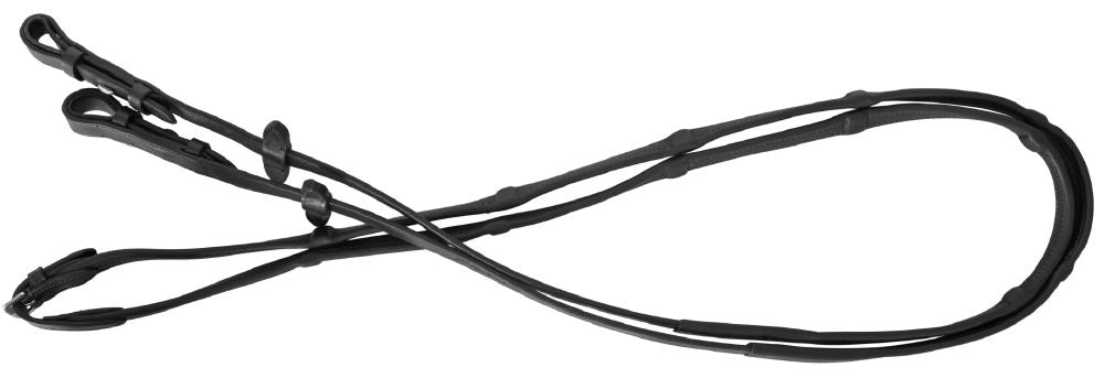 Platinum Soft Padded leather Reins - Billet stud