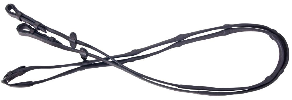Platinum Soft Padded leather Reins - Billet stud