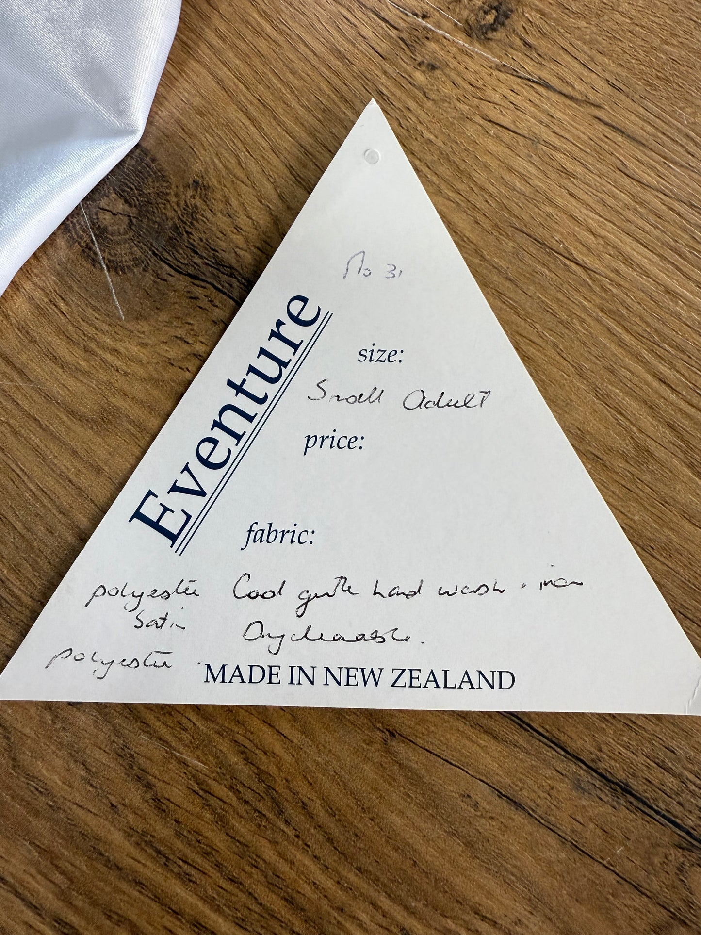 Nash Hamilton Satin Stock Pre Tied  White/Rainbow