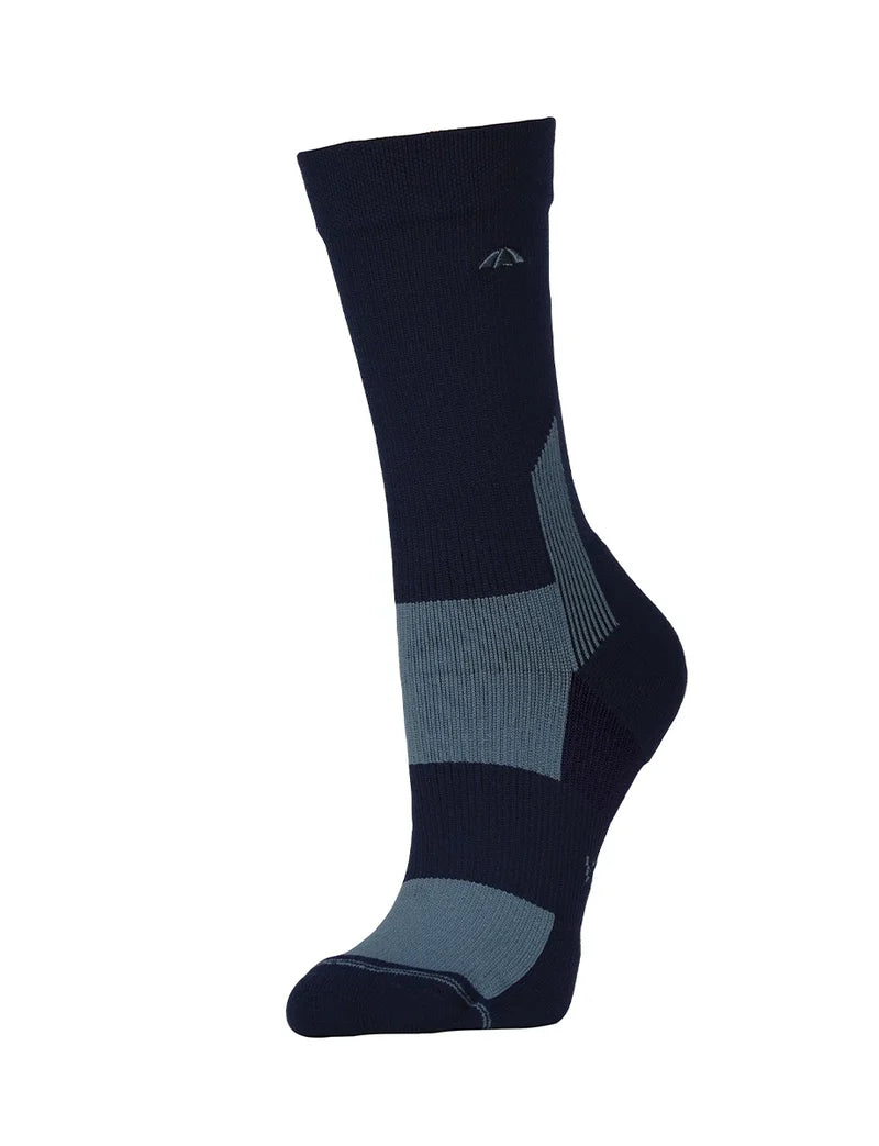 WeatherBeeta Performance Crew Riding Sock - Navy/Slate Blue Adults