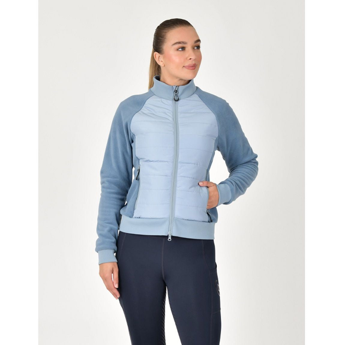 Dublin Ladies Insulated Hybrid Jacket Blue Fog