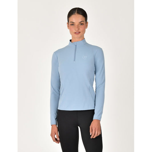 Dublin Ladies Brushed Fitted Base Layer Blue Fog