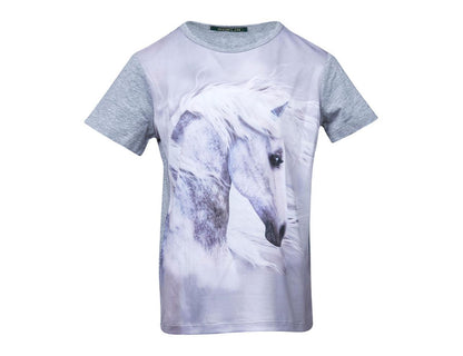 Dublin Miriam Horse Print Short Sleeve Tee