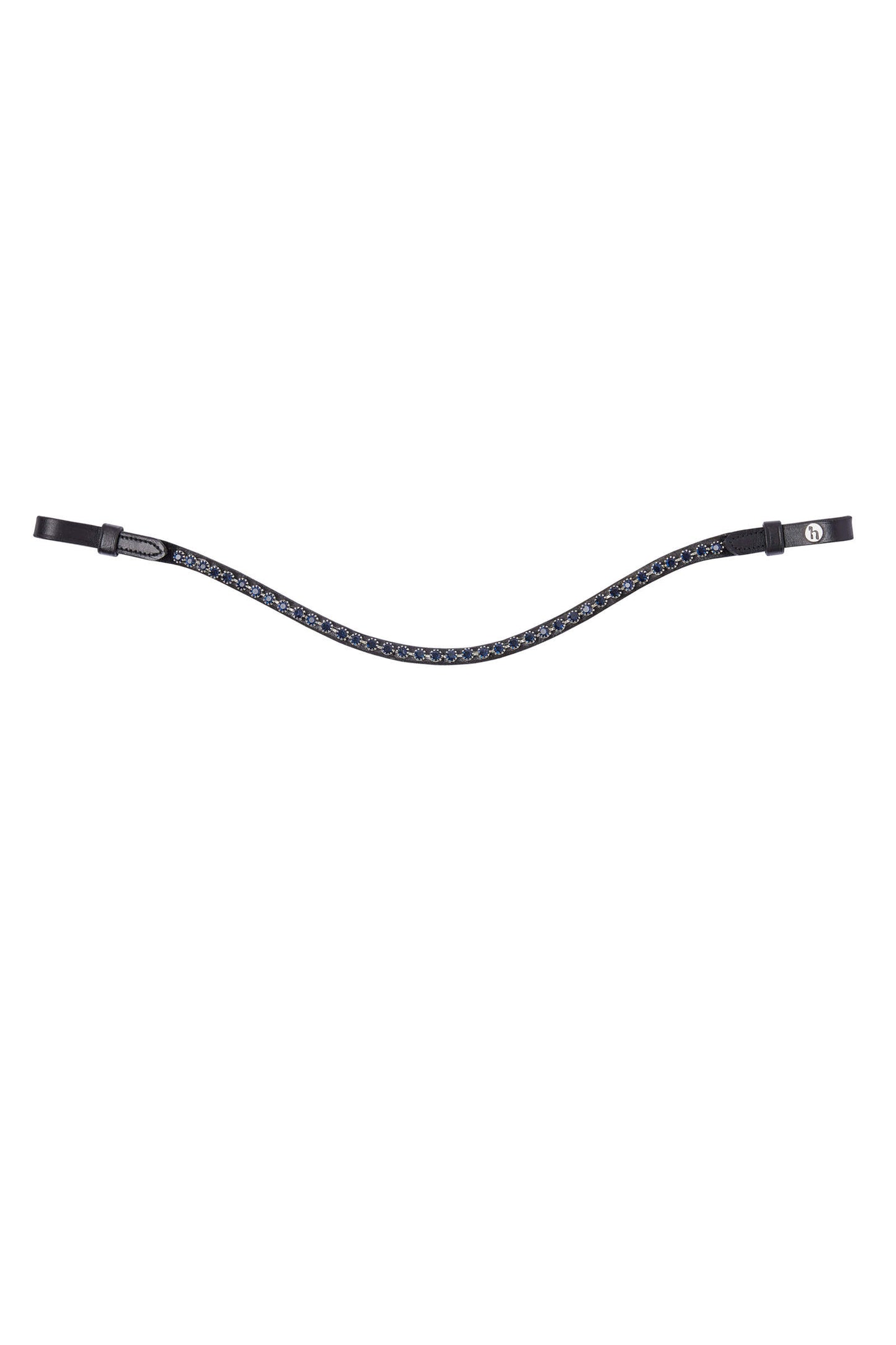 Horze Noir Browband with Crystals