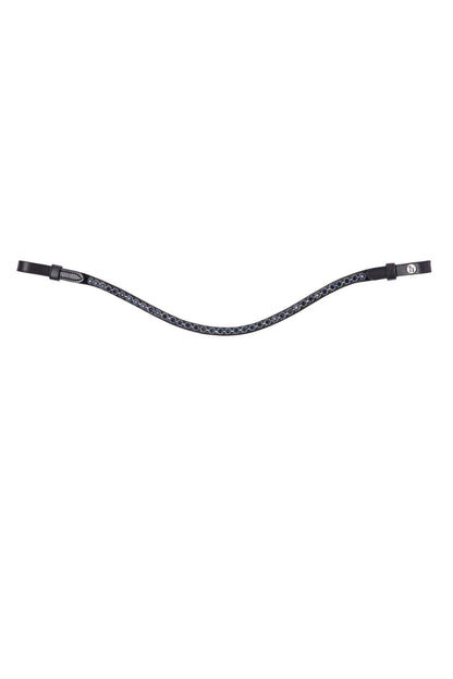 Horze Noir Browband with Crystals
