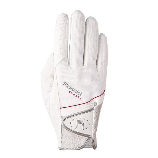 Roeckl Patent Trim Gloves - White