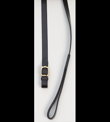 Aintree In Hand Leather 160cm Lead Brass