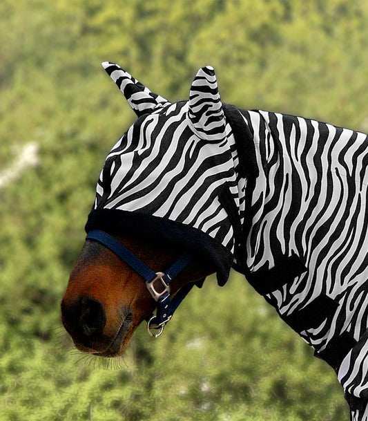 Zebra Fly Mask