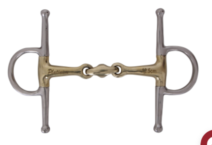 German Silver Full Cheek Snaffle with Lozenge