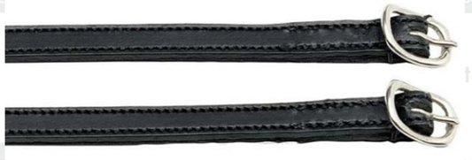 Aintree Stitched Spur Straps 13mm Black